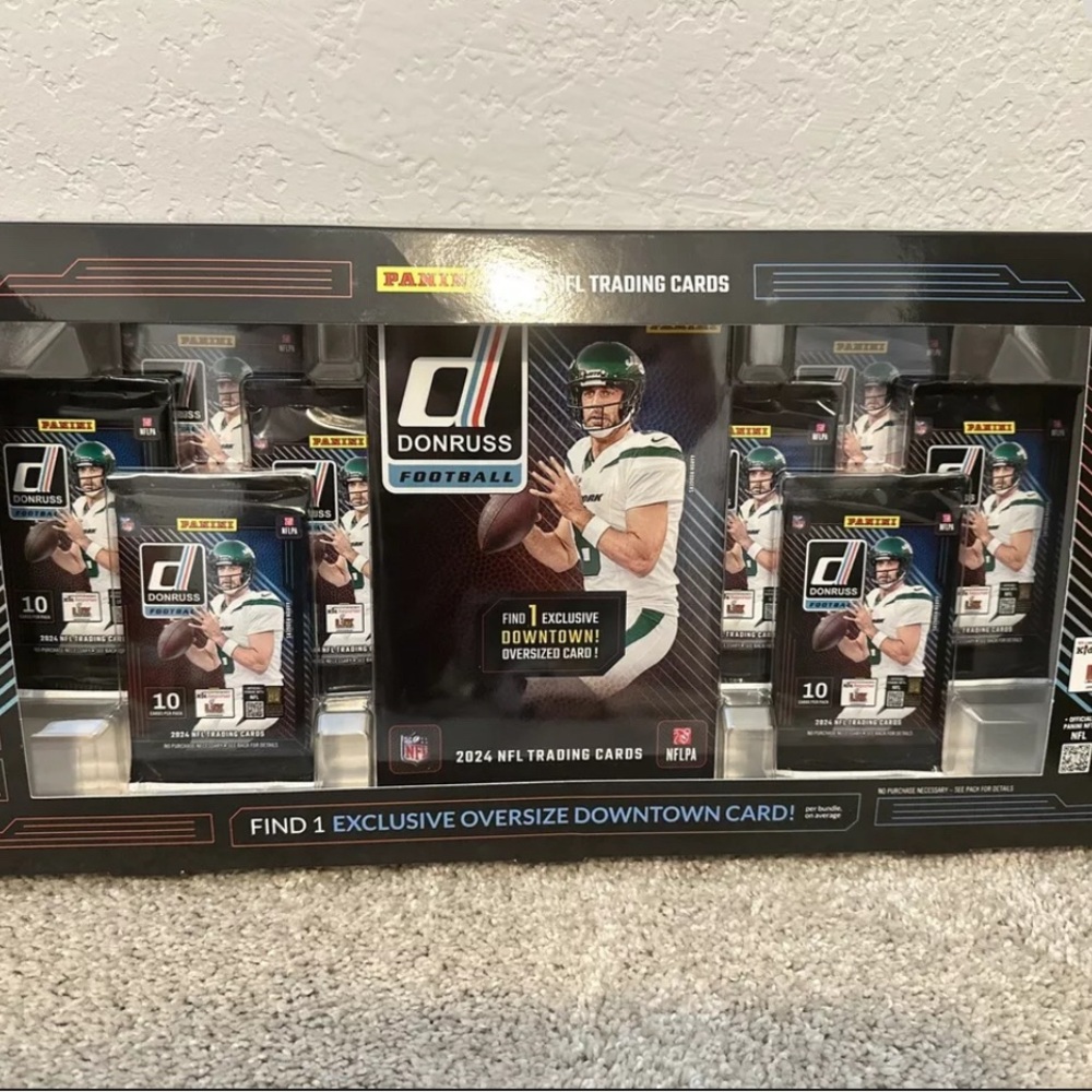 2024 Panini Donruss NFL Football Costco Bundle with 1 Oversized Downtown Card